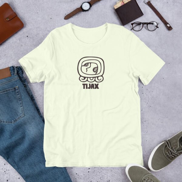 Tijax Obsidian Nahual Unisex T-Shirt – Guatemalan Mayan Glyph Collection | Wearable Ancestral Art - Image 8