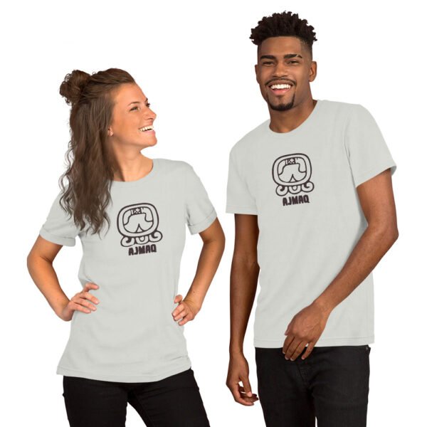 Ajmaq Owl Nahual Unisex T-Shirt – Guatemalan Mayan Glyph Collection | Wearable Ancestral Art - Image 3